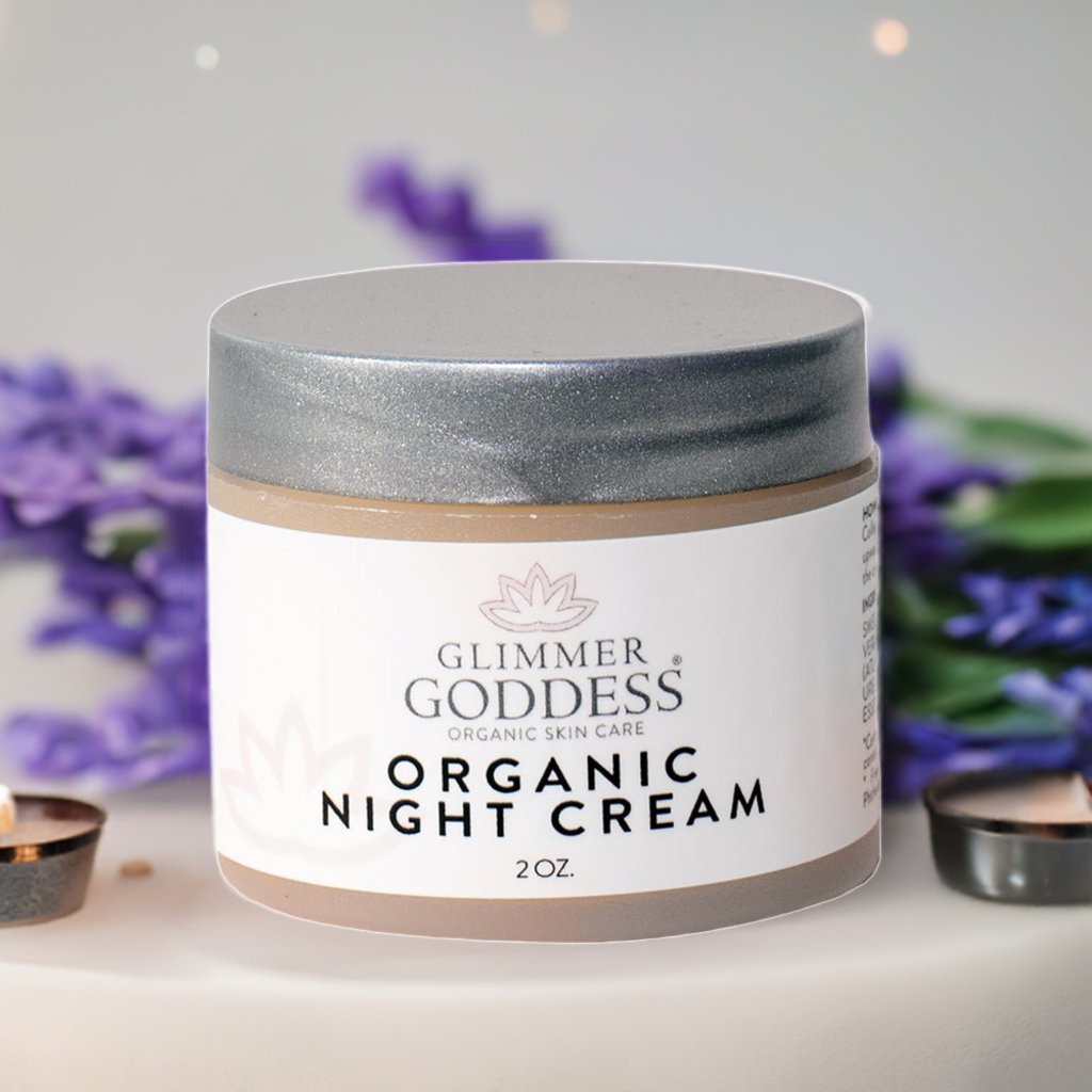 Organic Skin Renewal Night Face Cream - Hydrates & Lifts-5
