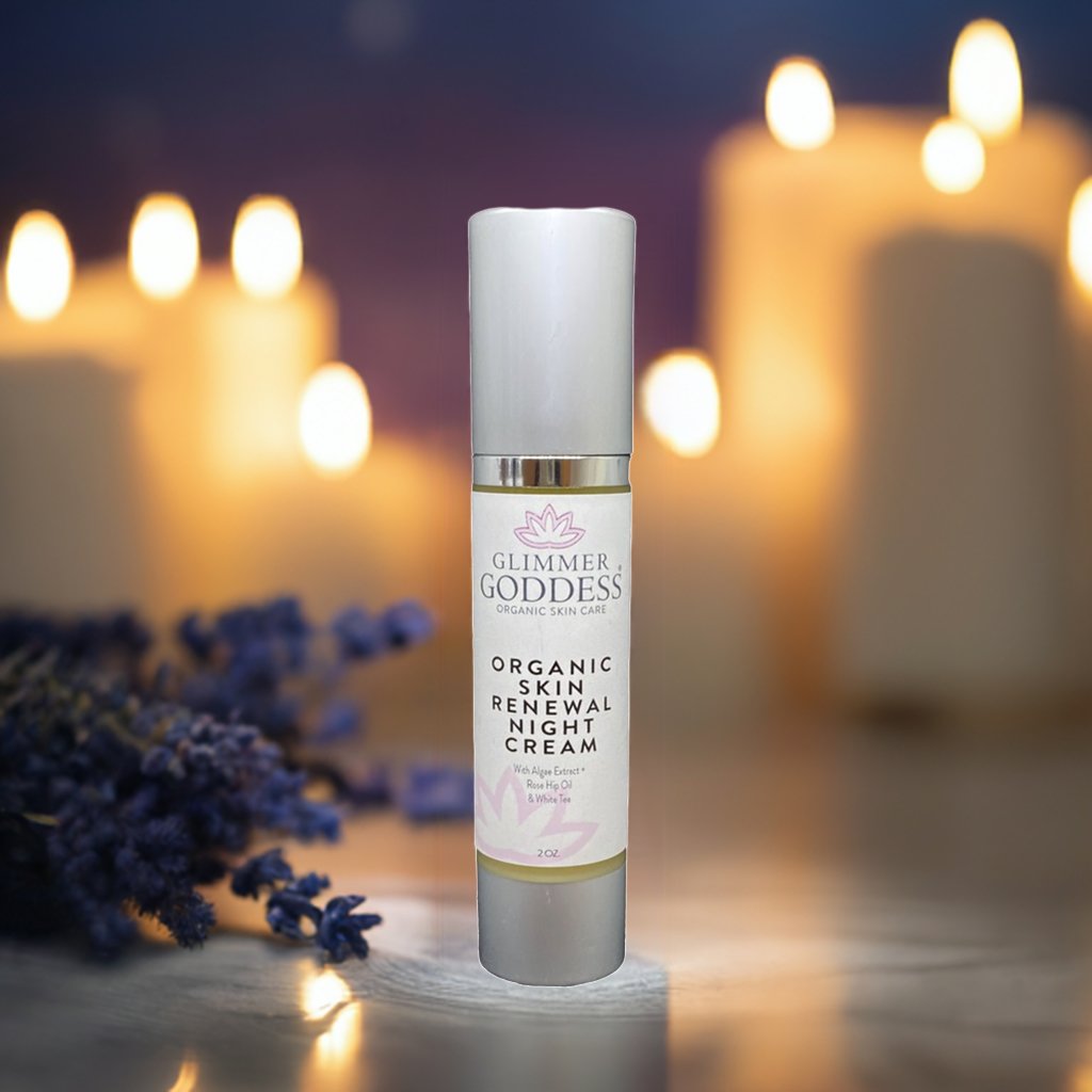Organic Skin Renewal Night Face Cream - Hydrates & Lifts-2