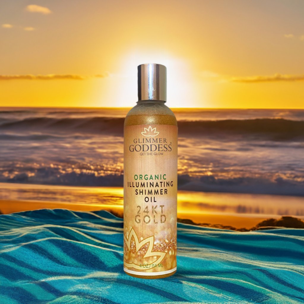 Illuminating Shimmer Body & Face Oils - Organic Radiant Glow & Hydration-2