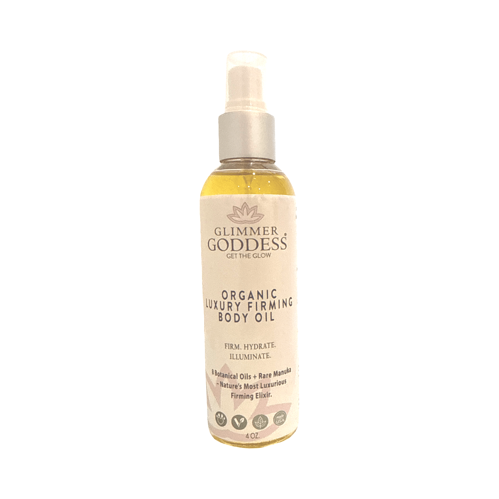 Organic Luxury Firming Body Oil – Hydrating Glow with Evening Primrose and Rosehip Oil 4 oz.-0